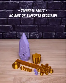 Zoey's Dagger - Dagger Kit (No AMS, No Support, No Glue) 3d model