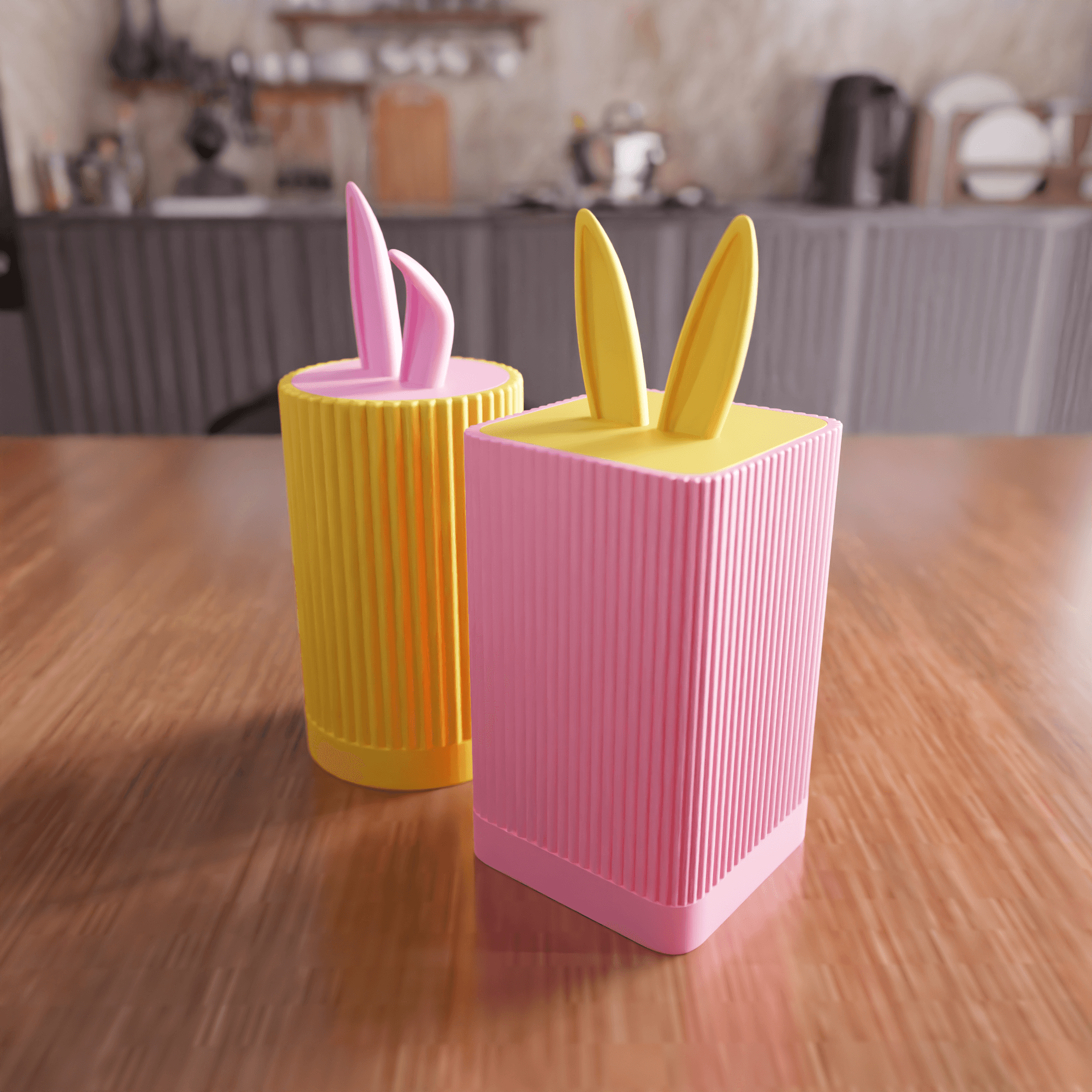 Bunny Storage Container - Decorative Organizer 3d model