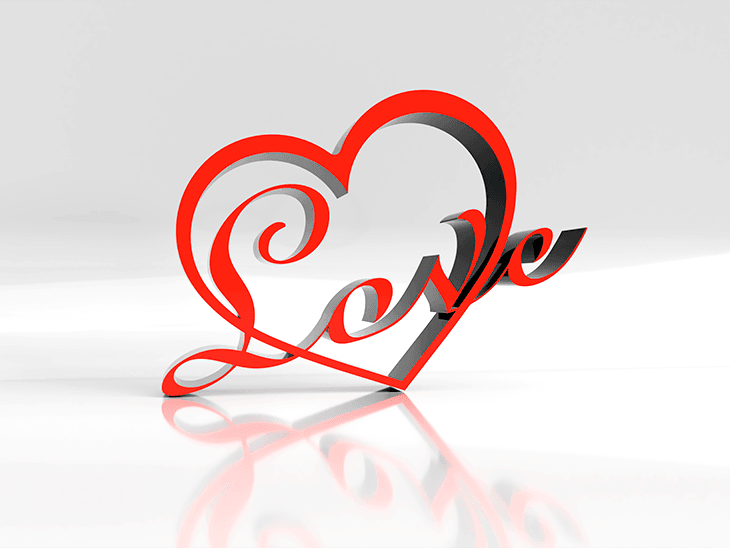 Love in Heart 3d model