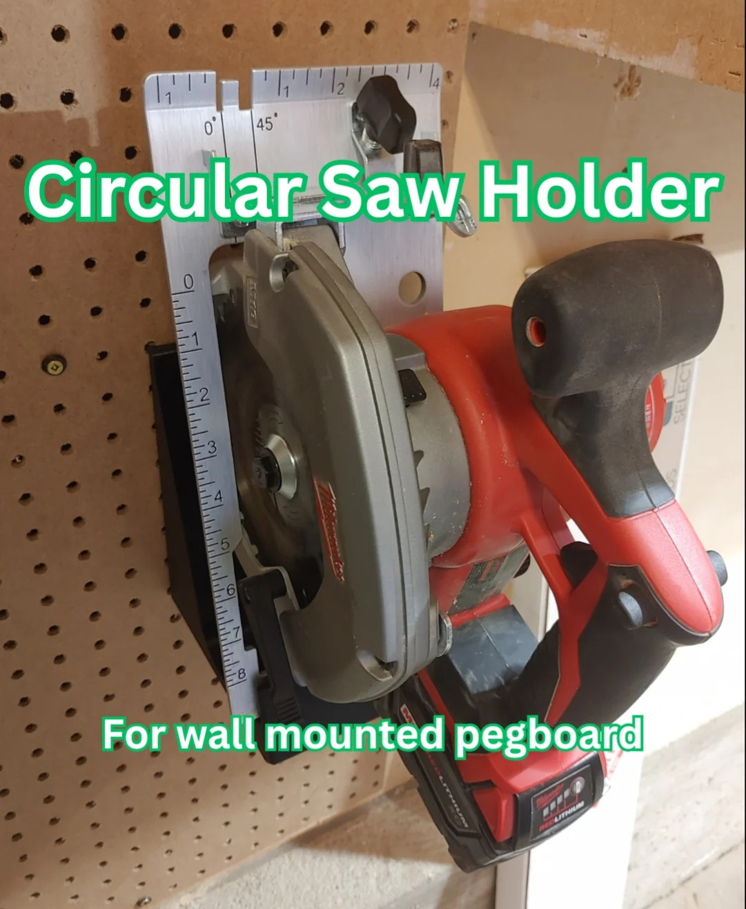 Circular Saw - Wall Holder 3d model