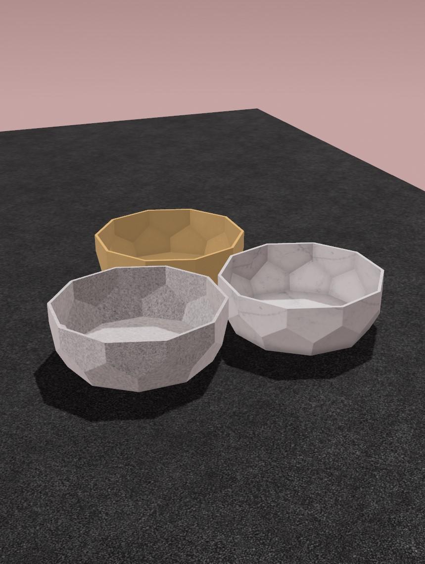 Low Poly Tray 3d model