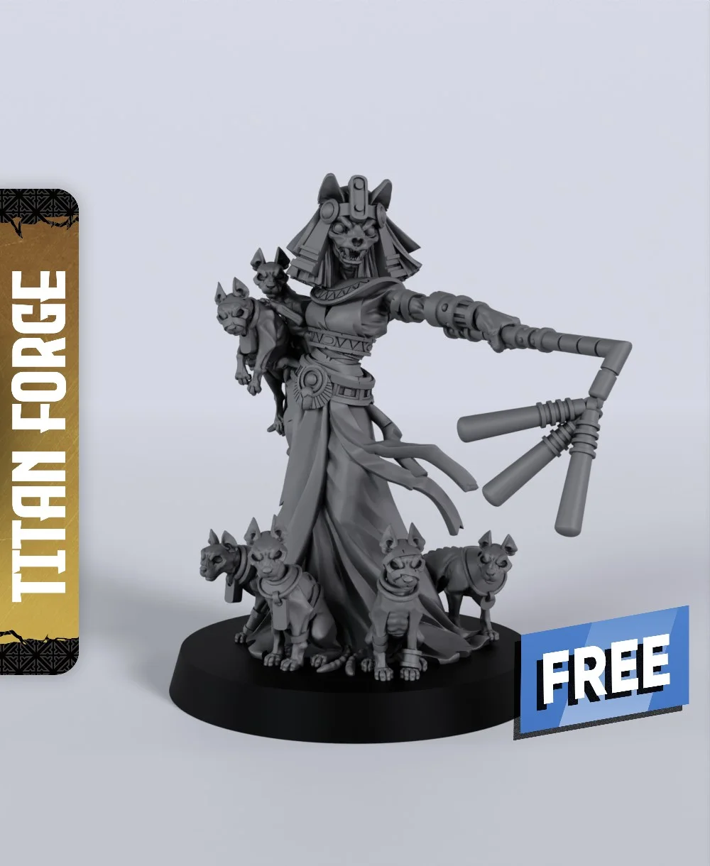 Death Cult Hierarch - With Free Dragon - 5e DnD Inspired for RPG and Wargamers 3d model