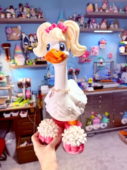 Cheerleader Goose Gear for Porch Goose 3d model