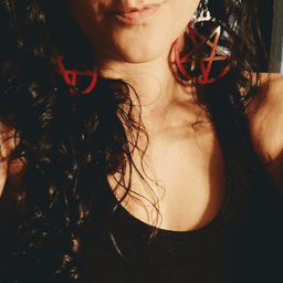 Spellbinding Pentagram Earrings - Gothic Elegance 3d model