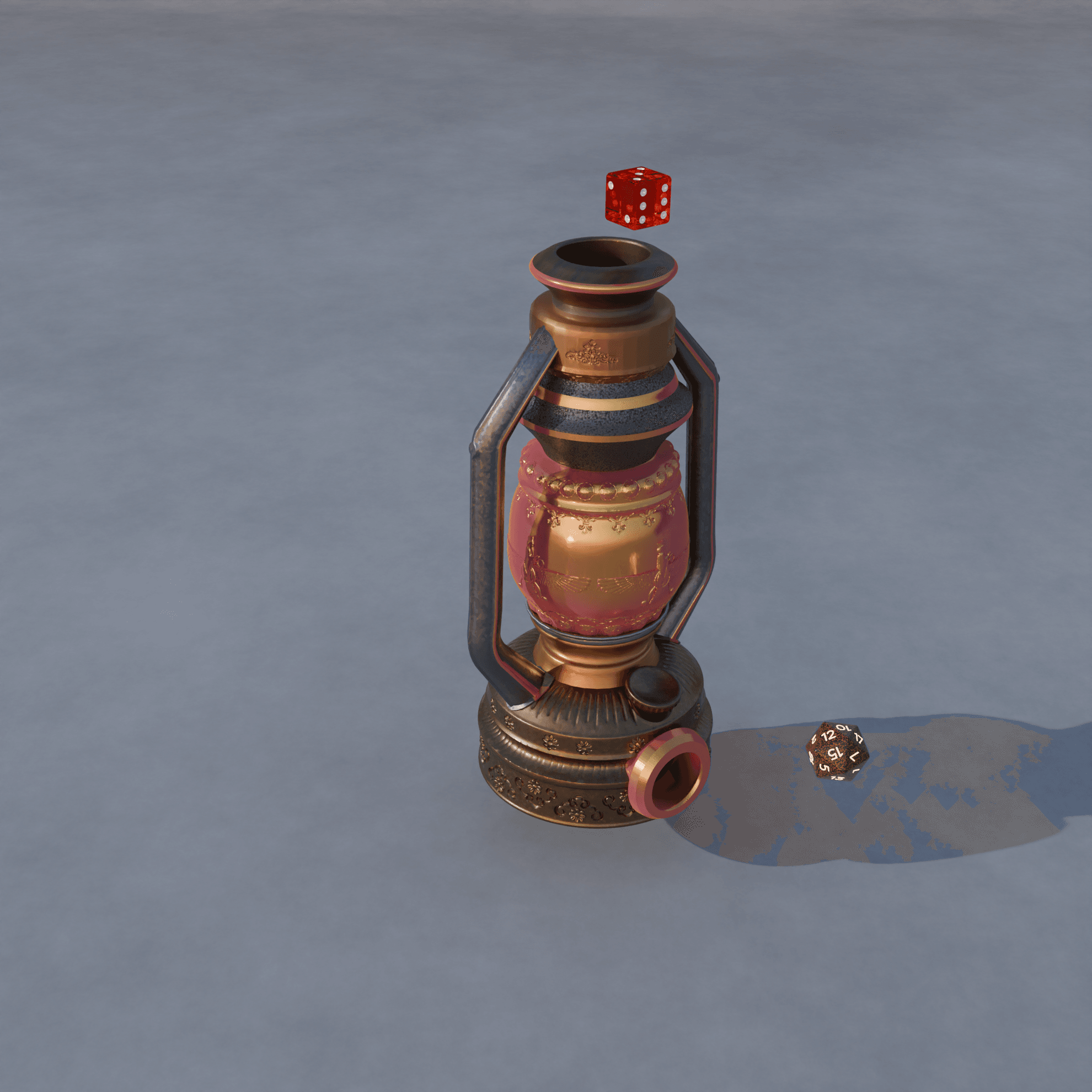 Lamp Dice Tower 3d model
