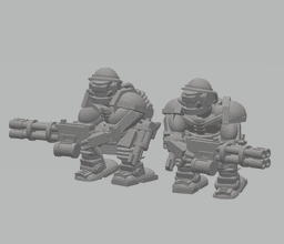 FHW: Oxchan / Zorblin Cyber Trooper w Heavy Repeater 3d model