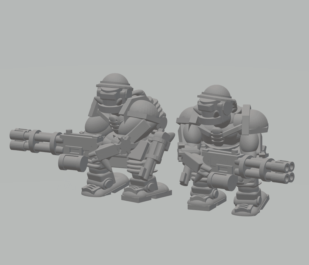 FHW: Oxchan / Zorblin Cyber Trooper w Heavy Repeater 3d model