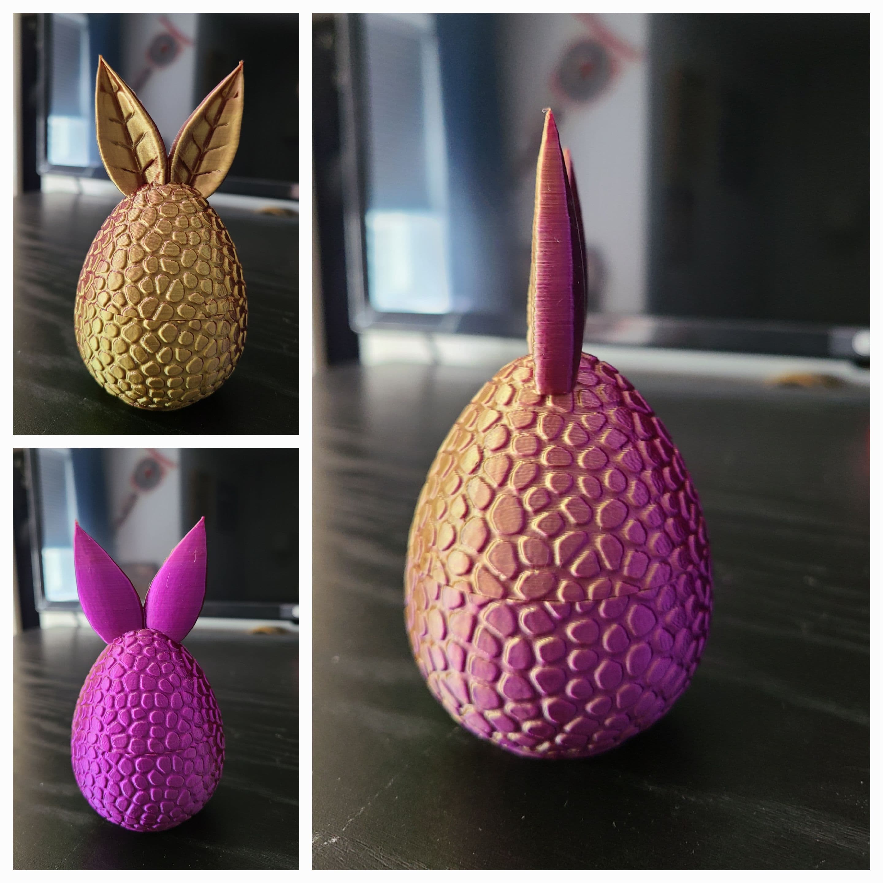 Eryone Gold & Purple Silk PLA
Printed on a Sovol SV06.