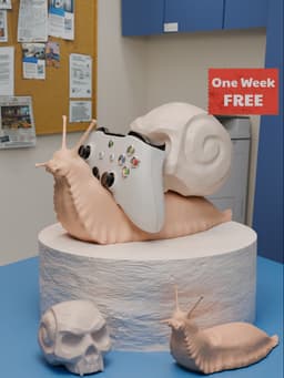 Skull Snail Controller Stand 3d model