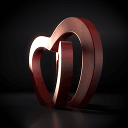 INFINITE LOVE - Awesome heart deco for your home VALENTINES DAY 3d model