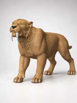 Saber Toothed Cat Garden Gardian 3d model