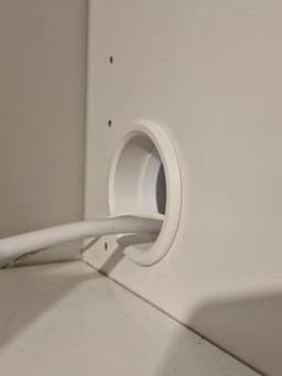 Cable Route Hole - Ikea Billy Bookcase Side Panel 3d model