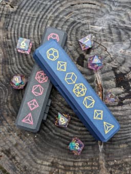 Dice Storage Vault for D&D and Pathfinder - Single Set Dice Box STL - Tabletop Game Accessories 3d model