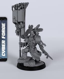 Triumphant Knight - With Free Cyberpunk Warhammer - 40k Sci-Fi Gift Ideas for RPG and Wargamers 3d model