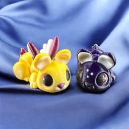 Bun Bun and Flutter Bun Bun Articulated Flexi 3d model