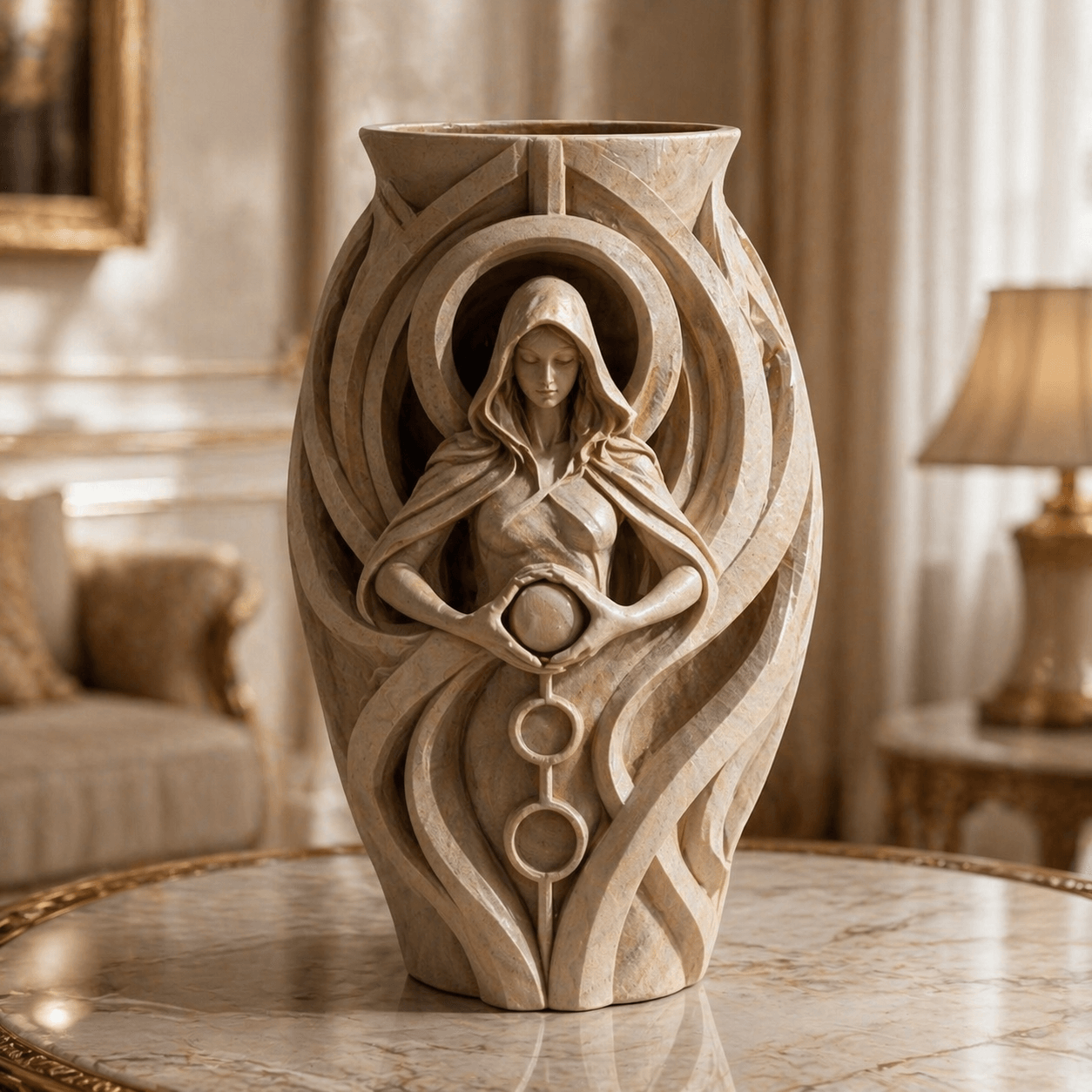 Hooded Oracle Geometric Vase 3d model