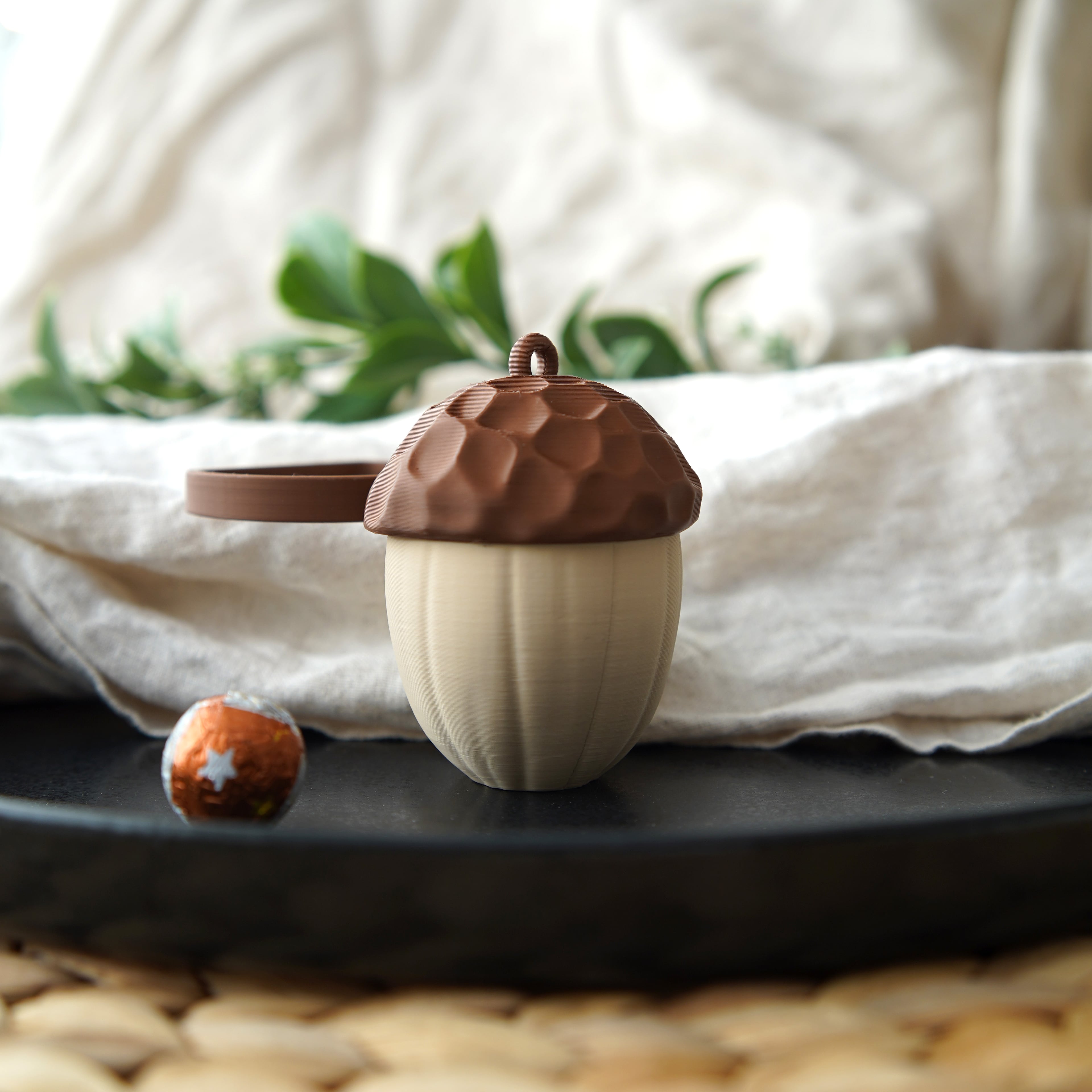 Acorn Napkin Holder with Hidden Storage 3d model