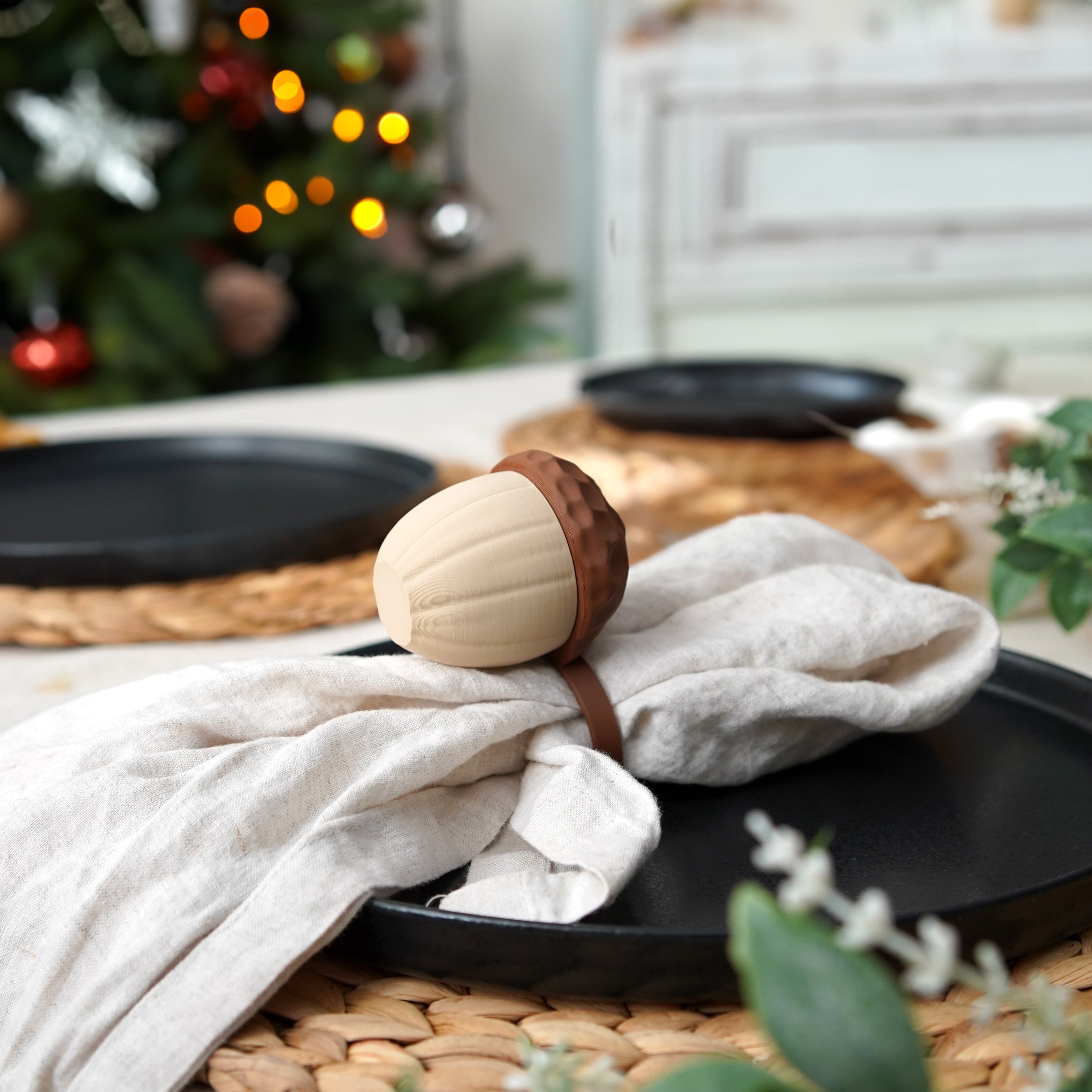 Acorn Napkin Holder with Hidden Storage 3d model