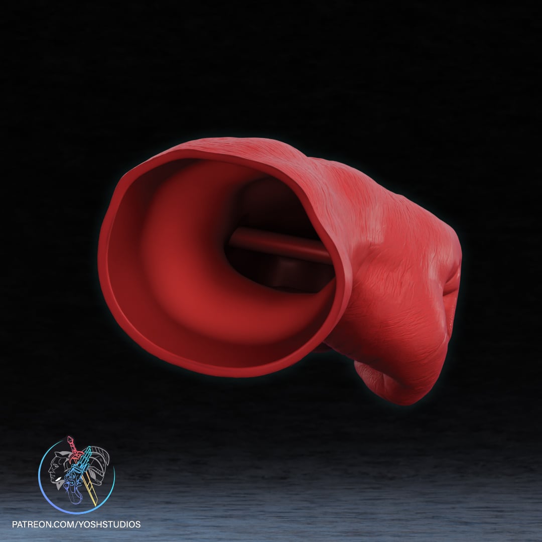 Red Hulk Hands 3D Printer STL 3d model