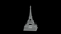 Eiffel Tower Desk Monument STL - Printable Landmark Desk Miniature 3d model