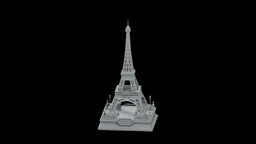 Eiffel Tower Desk Monument STL - Printable Landmark Desk Miniature 3d model