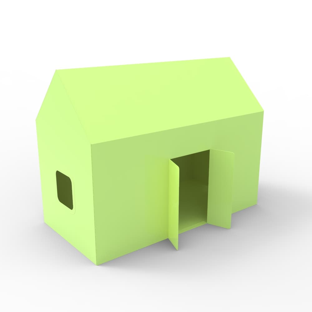 House with Sheet Metal 3d model