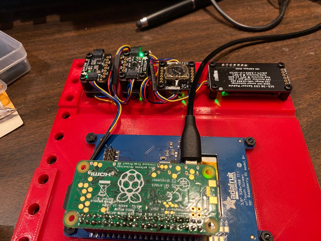 Raspberry Pi Environmental Plate 3d model