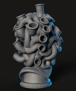 Medusa Bust STL | Mythology 3D Print | CandleHolder 3d model