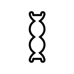 DNA Cookie Cutter STL File - 4 inches 3d model