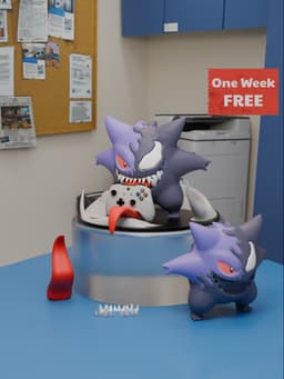 Gengar x Venom - Controller Stand 3d model