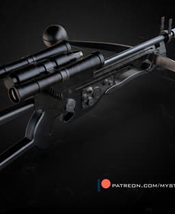 Bowcaster with stand 3d model