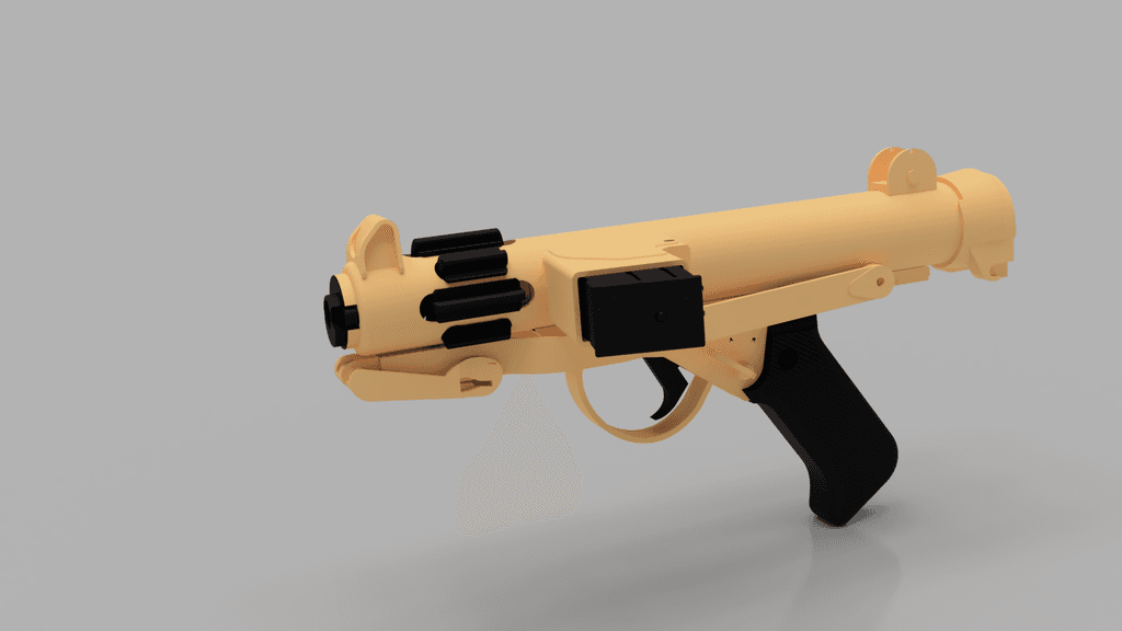 Andor Shoretrooper Blaster Pistol WIP 3d model