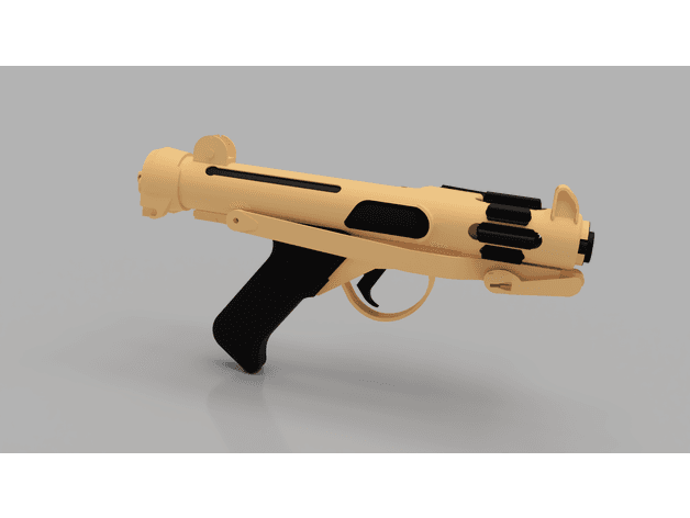 Andor Shoretrooper Blaster Pistol WIP 3d model