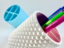 Desk Organizer - 3DHoneyComb 3d model