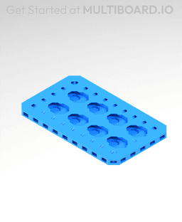 3x5 MU - Point Hole MU - MultiBoard Plate 3d model