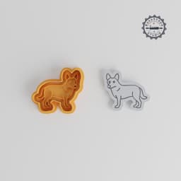 Australian Cattle Dog Cookie Cutter & Stamp, Pet Breed Shape, 3 Sizes, Perfect for Cookies & Fondant, Animal Baking Set PRODUCT_294 3d model