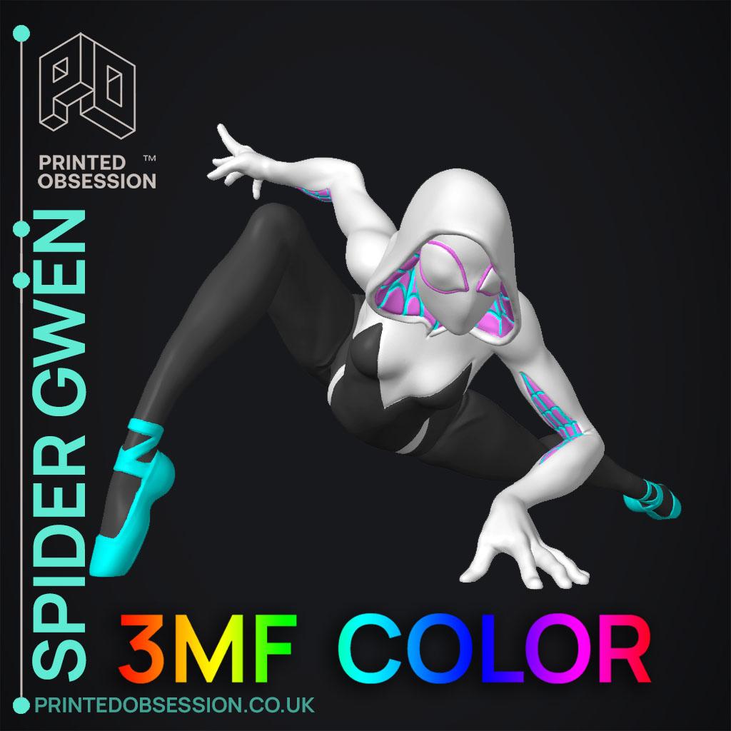 Spider Gwen - 3MF Full Color - Fan Art 3d model