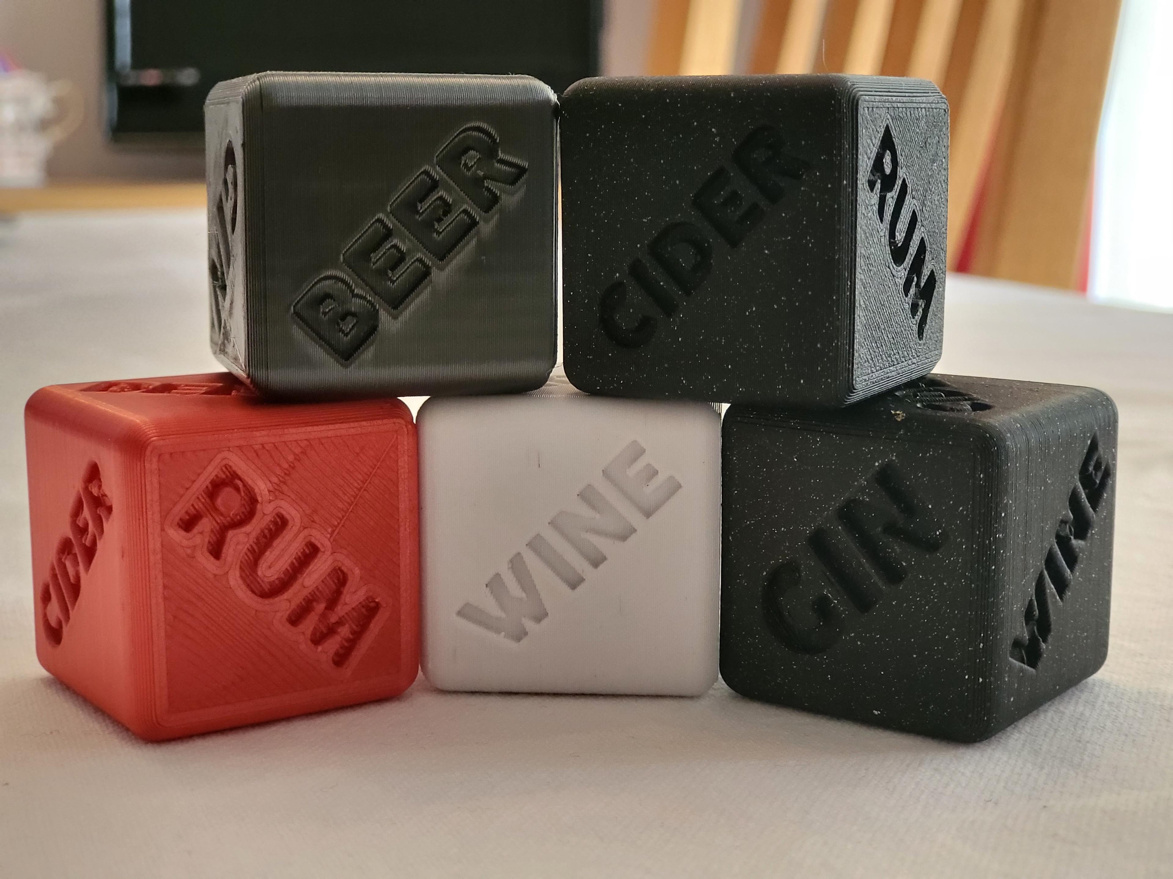 Novelty dice (different designs) 3d model