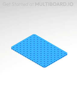 7x10 MU - Small Thread SU - MultiBoard Plate 3d model