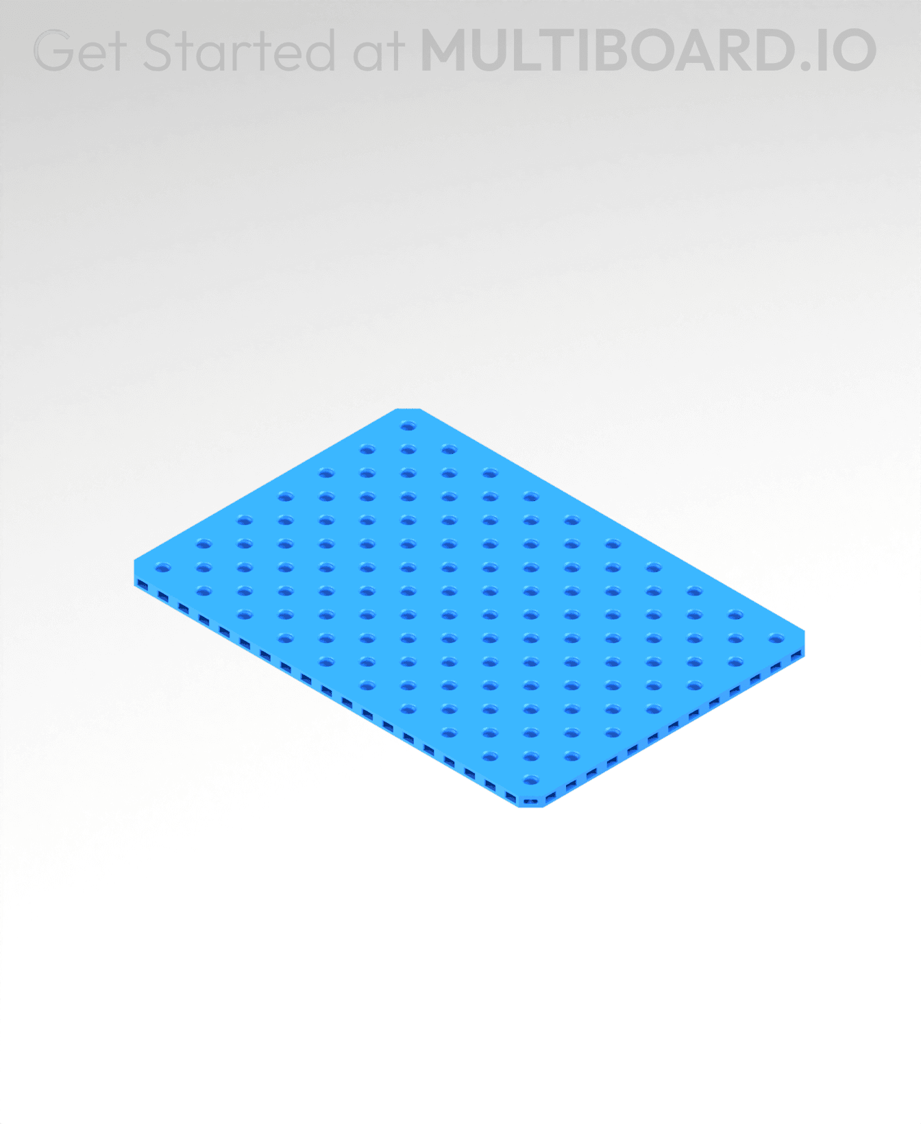 7x10 MU - Small Thread SU - MultiBoard Plate 3d model