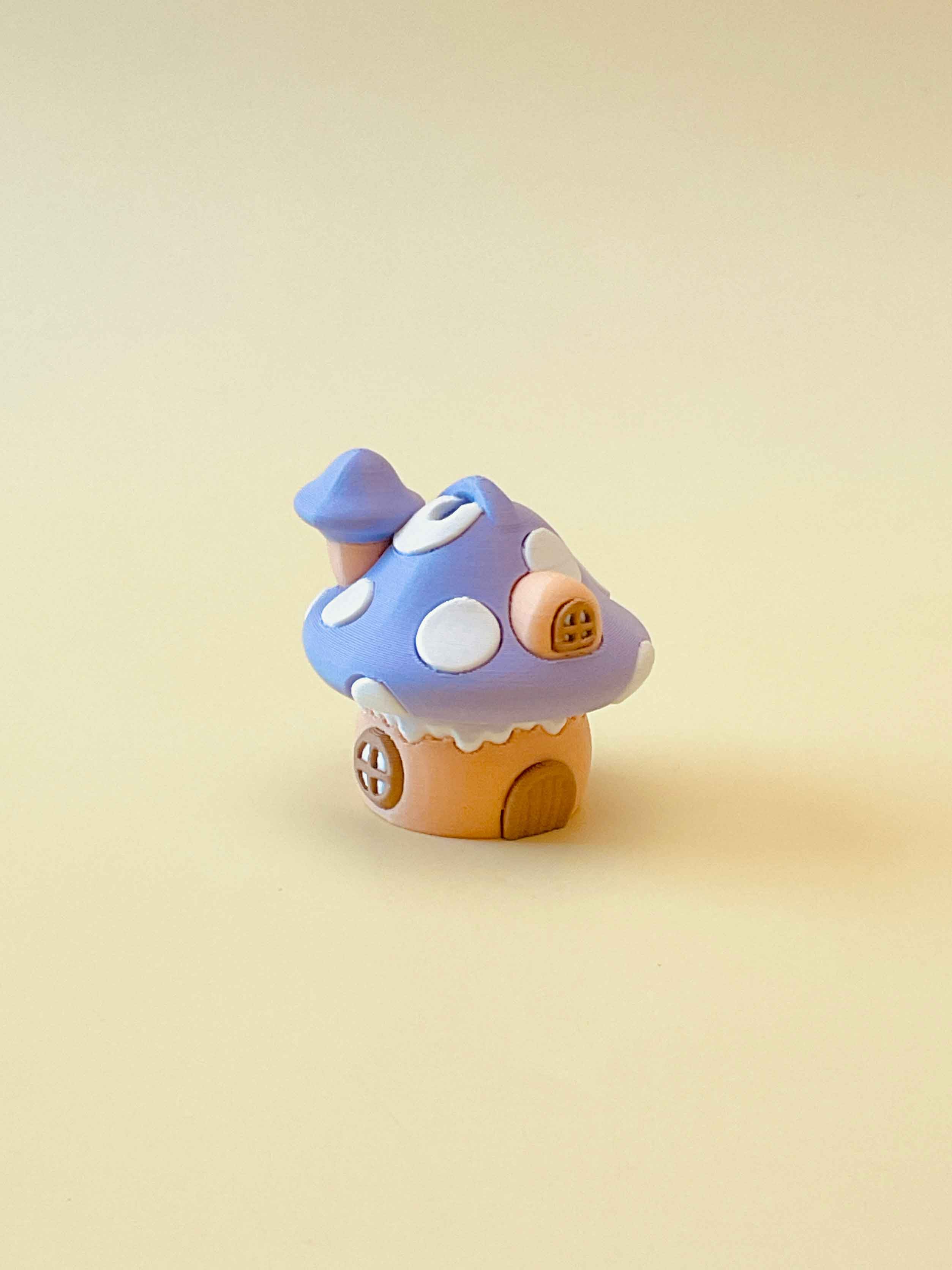 Fairytale Cottage Clicker Keychain Fidget Toy 3d model