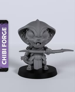 Naga Warrior Bow - With Free Dragon - 5e DnD Inspired for RPG and Wargamers 3d model