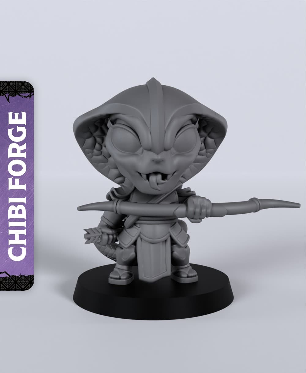 Naga Warrior Bow - With Free Dragon - 5e DnD Inspired for RPG and Wargamers 3d model