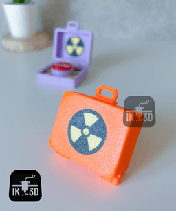 Nuke Briefcase Clicker Toy / Easy to Print / 3MF Included 3d model