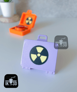 Nuke Briefcase Clicker Toy / Easy to Print / 3MF Included 3d model