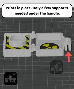 Nuke Briefcase Clicker Toy / Easy to Print / 3MF Included 3d model