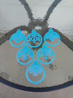 CHRISTMAS ORNAMENTS 3d model