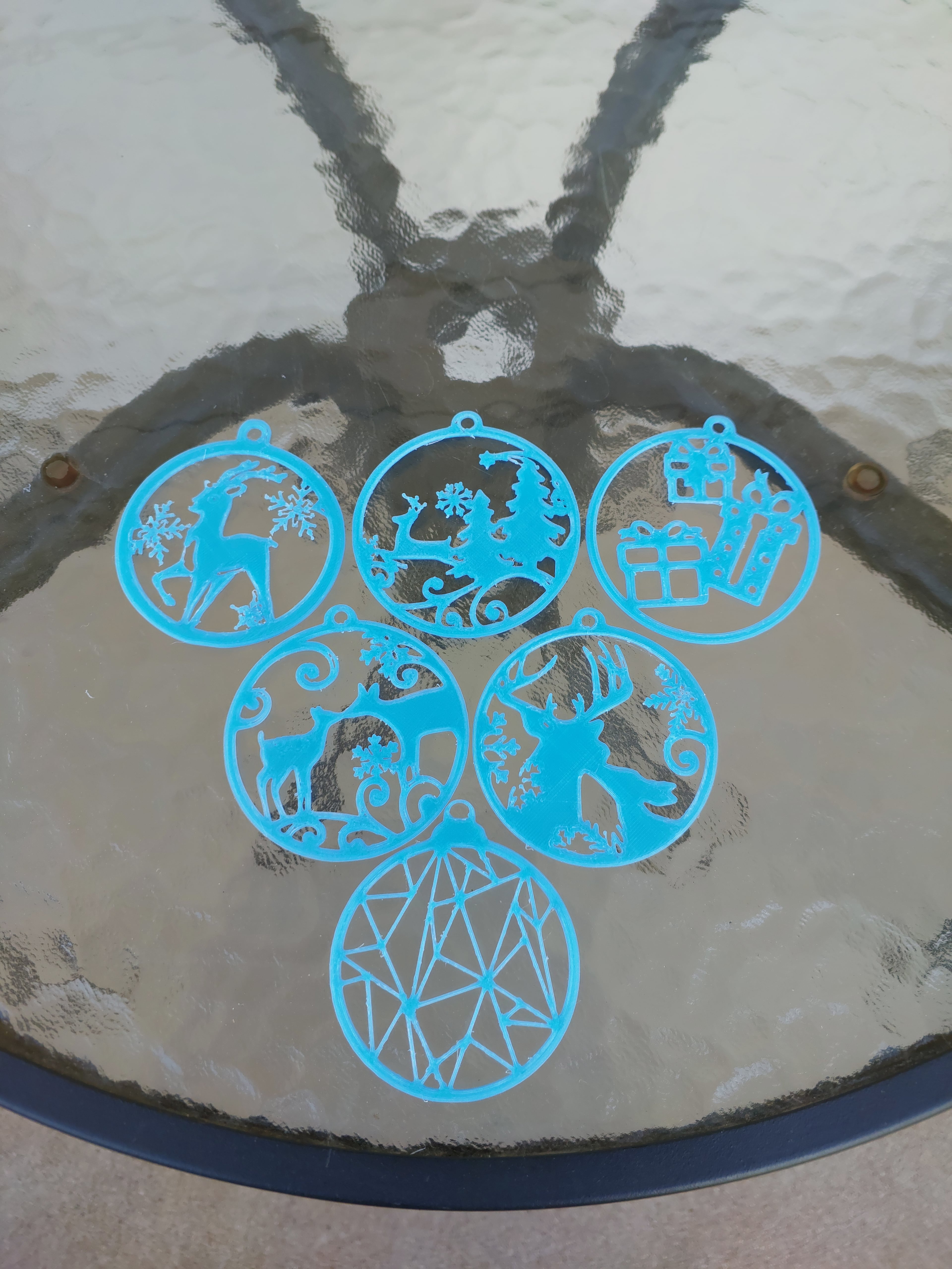 CHRISTMAS ORNAMENTS 3d model