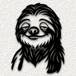 LAZY SLOTH 4 WALL ART HOME DECOR 3d model