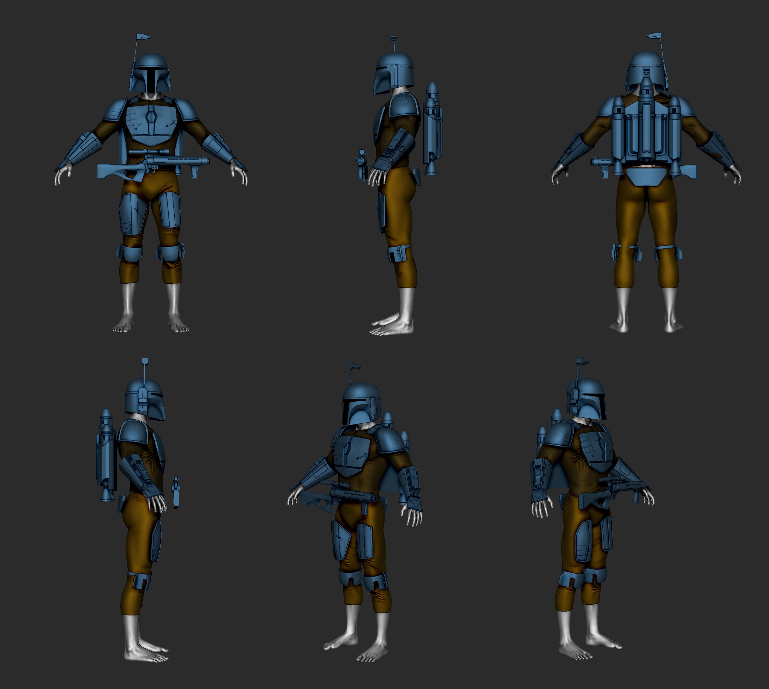 Mandalorian Death Watch 3d model